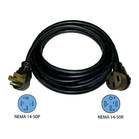 Conntek Conntek, 14307, 50-Ft 50-Amp RV Camp Power Straight Blade Extension Cord, NEMA 14-50P to NEMA 14-50R 14307**